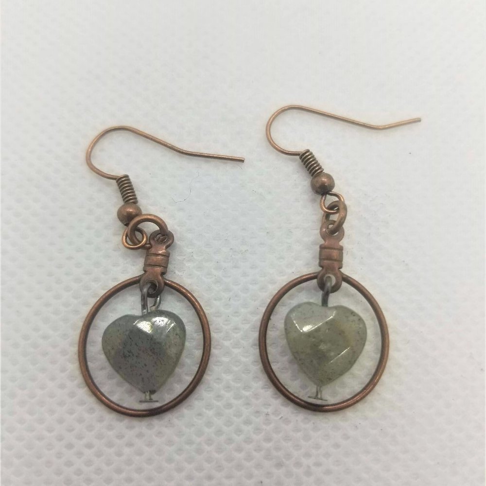 Faceted Labradorite Earrings